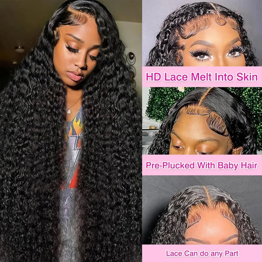 Jerry Curly Human Hair Lace Front Wig