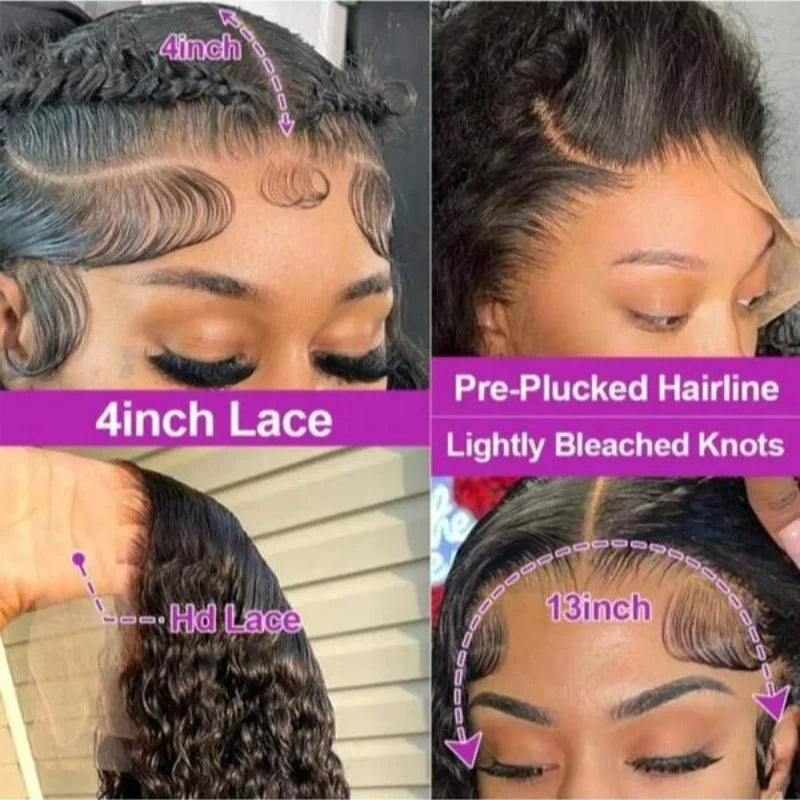 Jerry Curly Human Hair Lace Front Wig