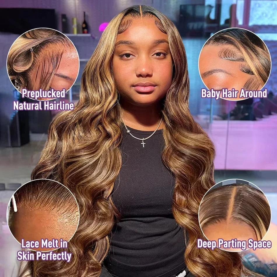 Highlight Human Hair Lace Wig
