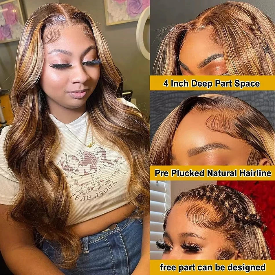 Highlight Human Hair Lace Wig