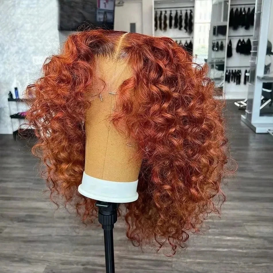 Short Deep Wave Lace Front Wig