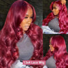 Burgundy Body Wave Human Hair Wig