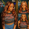 Ombre Ginger Body Wave Human Hair Wig