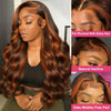 Ombre Ginger Body Wave Human Hair Wig