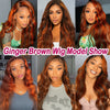 Ombre Ginger Body Wave Human Hair Wig