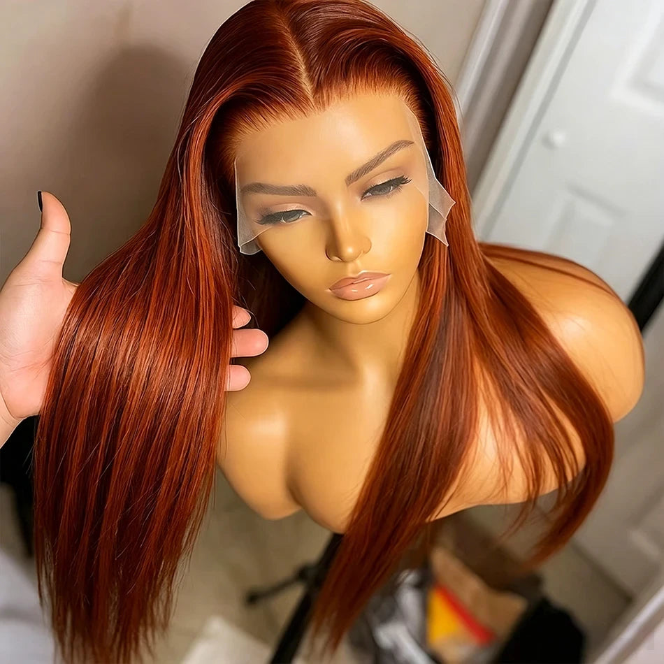Ombre Ginger Body Wave Human Hair Wig